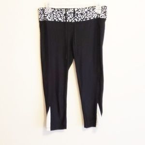 Xersion women's workout leggings small black white